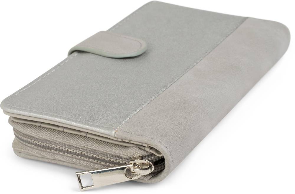 Stylebreaker Geldbörse im 2-Tone Metallic Look Günstiger Verkauf