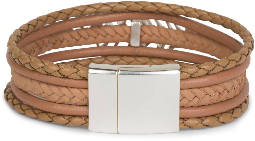 Stylebreaker Flecht Armband mit Feder Schmuck Element Fabrik Onlineshop