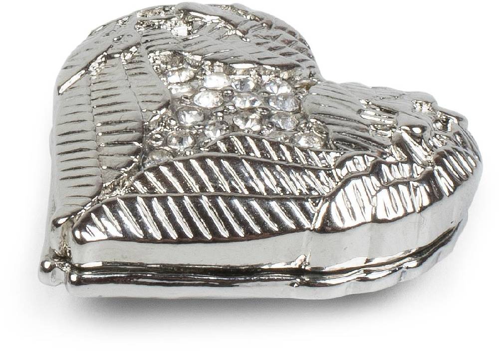 Stylebreaker Kleine Magnet Brosche mit Herz und Flügel Sonderangebot