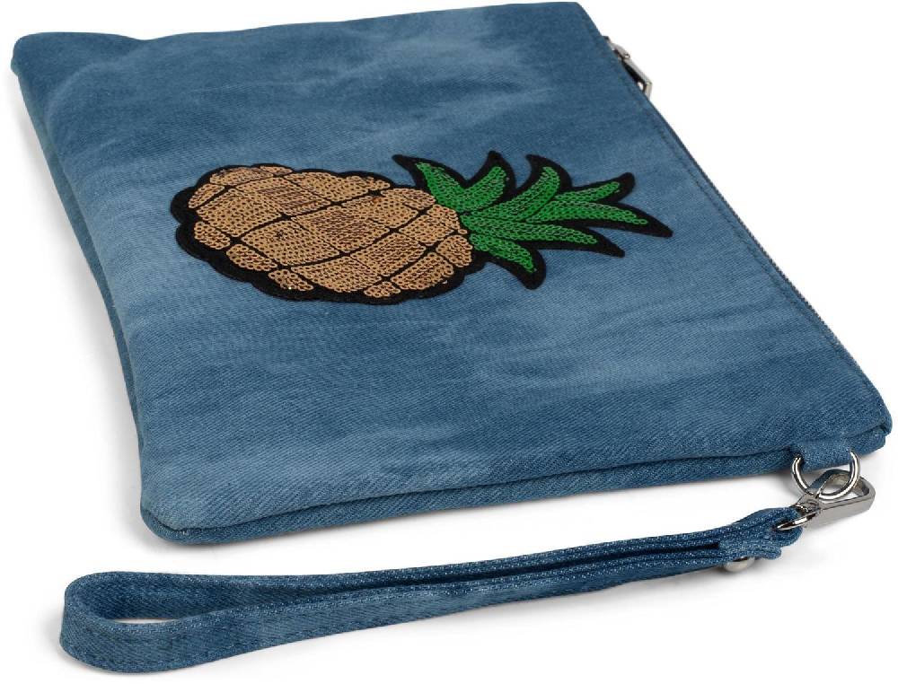 Stylebreaker Jeans Clutch mit Pailletten Ananas Rabatt