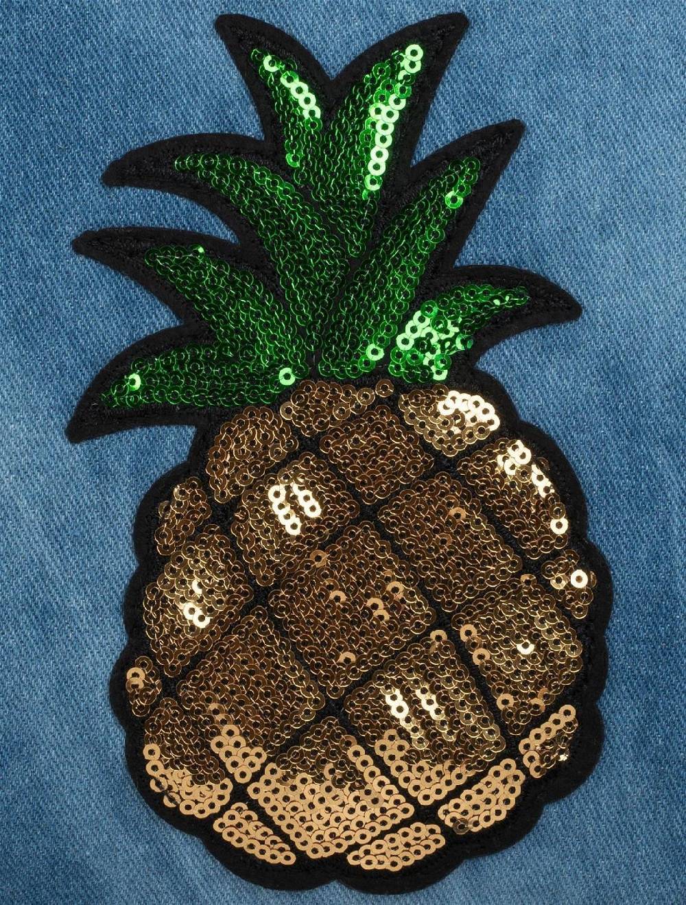 Stylebreaker Jeans Clutch mit Pailletten Ananas Rabatt