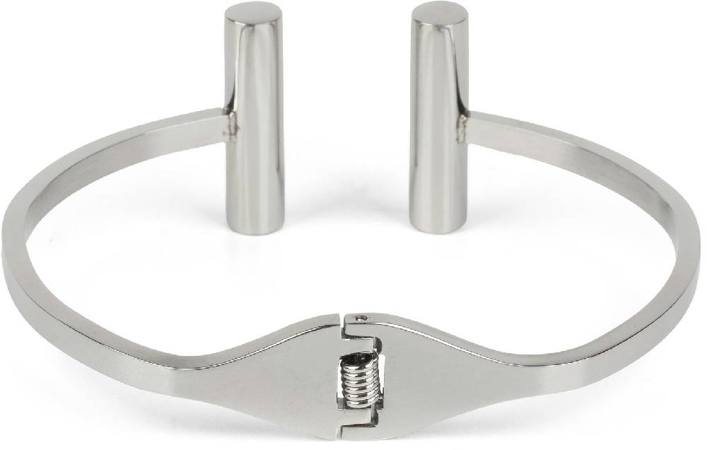 Stylebreaker Edelstahl Armreif mit Stab Schmuck Saisonschlussverkauf