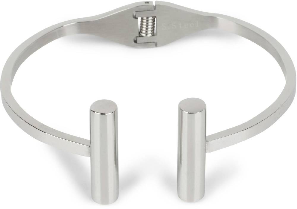 Stylebreaker Edelstahl Armreif mit Stab Schmuck Saisonschlussverkauf
