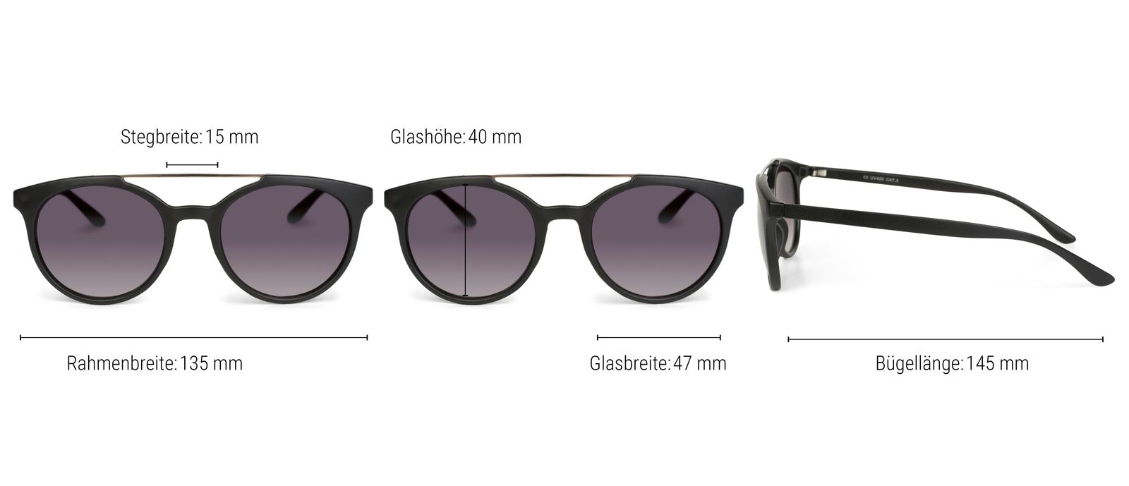 Stylebreaker Sonnenbrille mit runden Gläsern Valentinstagsangebot