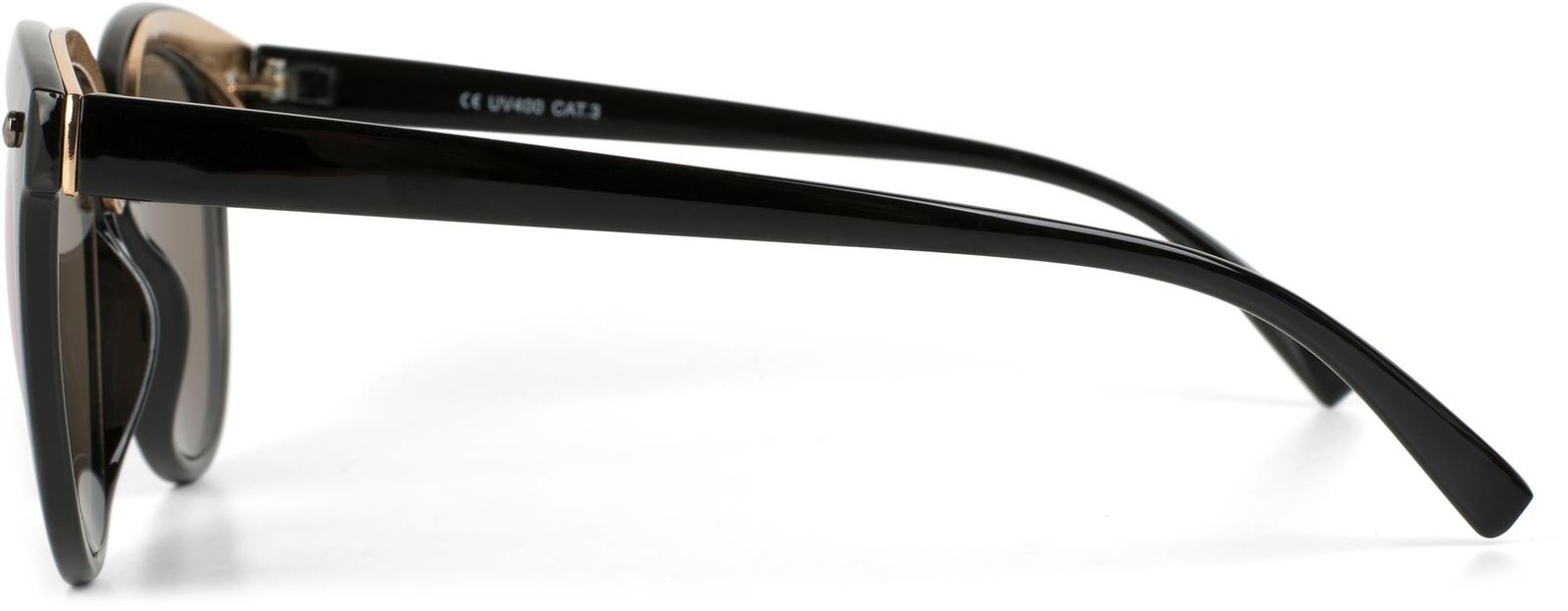 Stylebreaker Cat Eye Sonnenbrille Material-Mix-Rahmen Lagerräumung