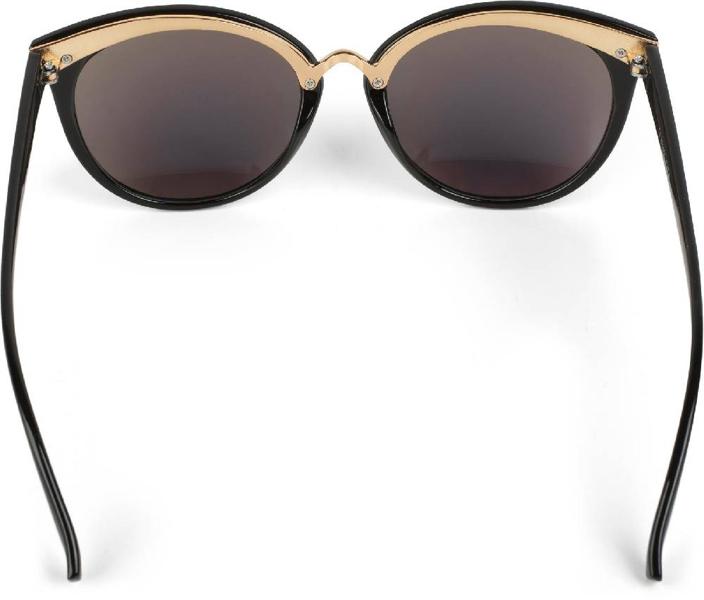 Stylebreaker Cat Eye Sonnenbrille Material-Mix-Rahmen Lagerräumung