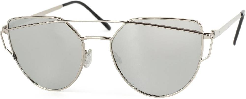 Stylebreaker Cat Eye Sonnenbrille mit Federscharnier und doppeltem Rahmen Heißer Verkauf