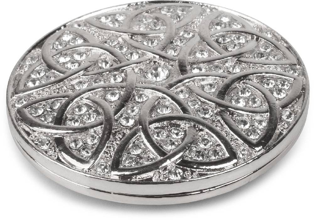 Stylebreaker Magnet Brosche mit Ornament und Strass Neuheiten