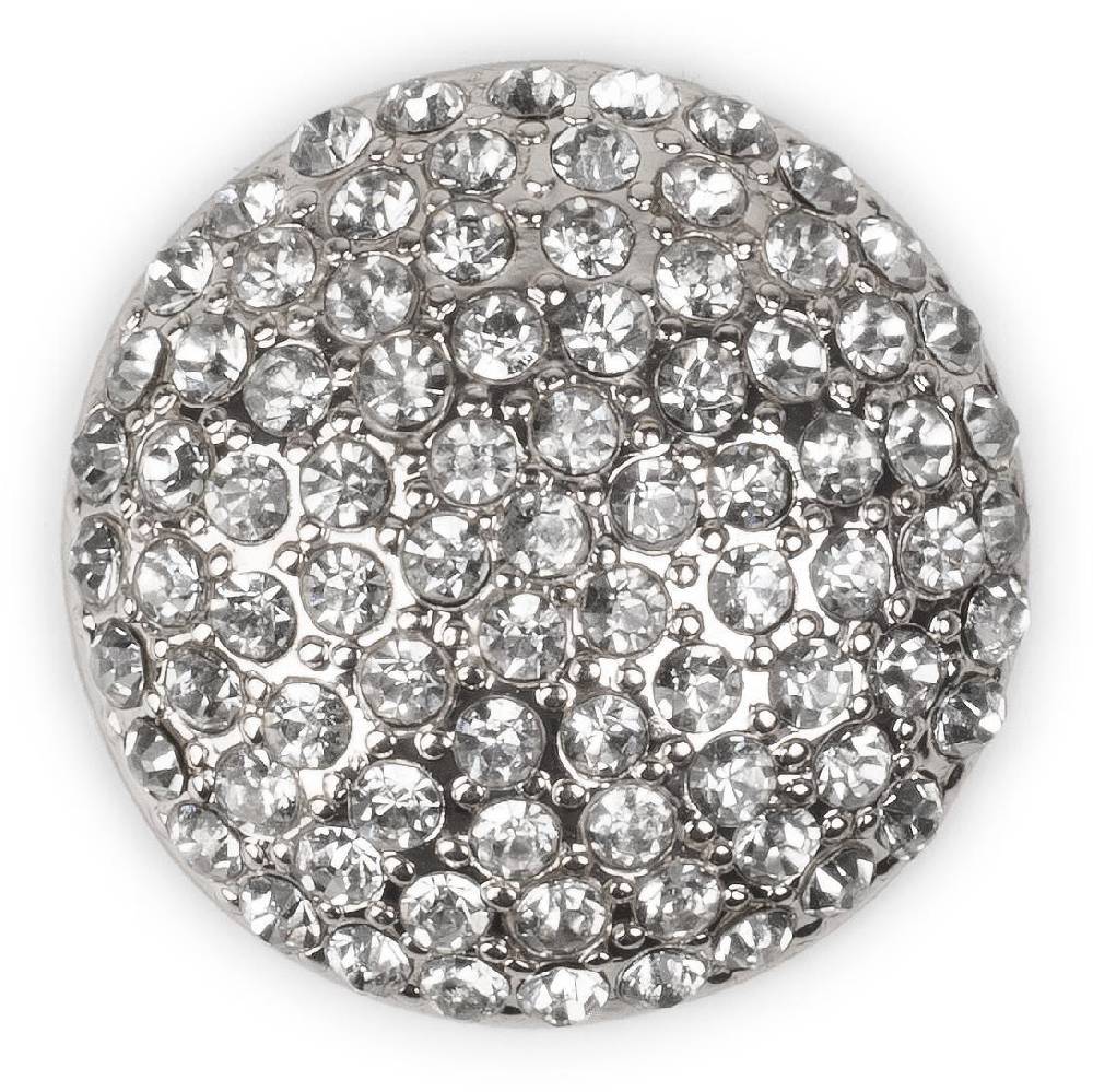 Stylebreaker Kleine runde Magnet Brosche mit Strass Bestseller