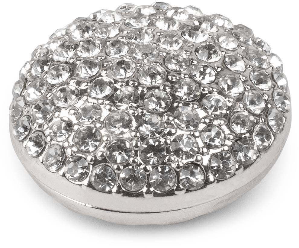 Stylebreaker Kleine runde Magnet Brosche mit Strass Bestseller