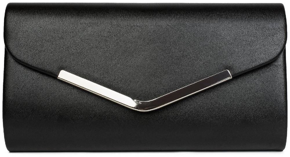 Stylebreaker Clutch im Envelope Design mit Metall Zierleiste Riesige Ersparnisse