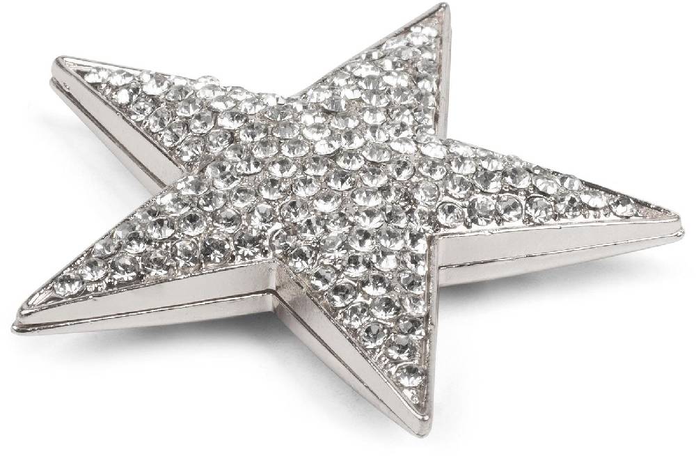 Stylebreaker Stern Magnet Brosche mit Strass Steinen VIP-Rabatte
