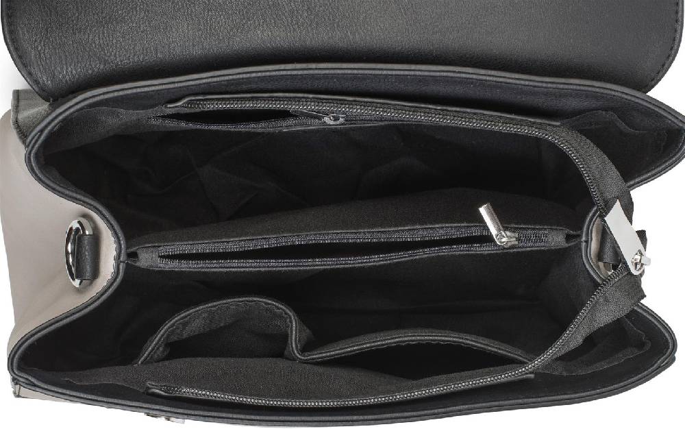 Stylebreaker Henkeltasche 2-Tone mit Metall Ring und Kette Super Sparpreis