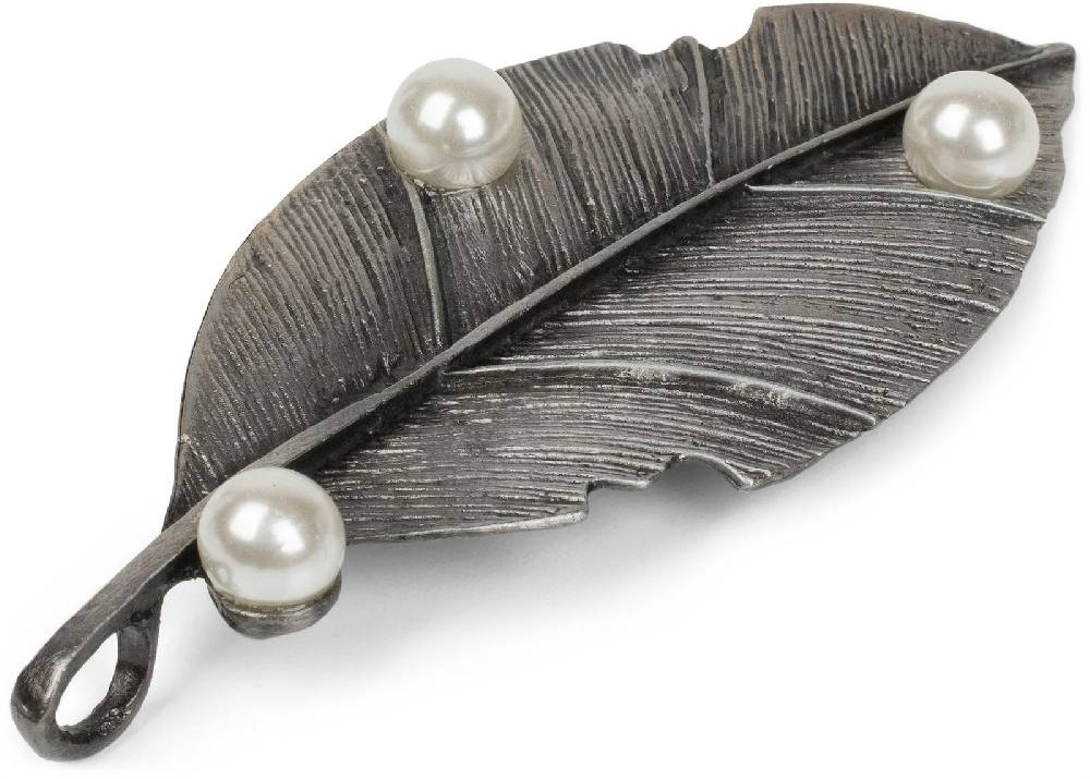 Stylebreaker Blatt Magnet Brosche mit Perle Wochenangebot