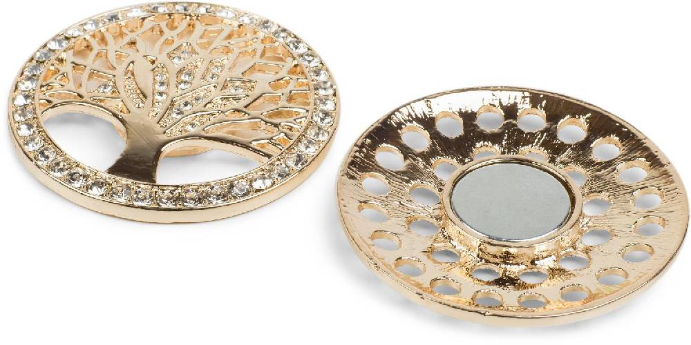 Stylebreaker Lebensbaum Magnet Brosche mit Strass Begrenzte Freigabe