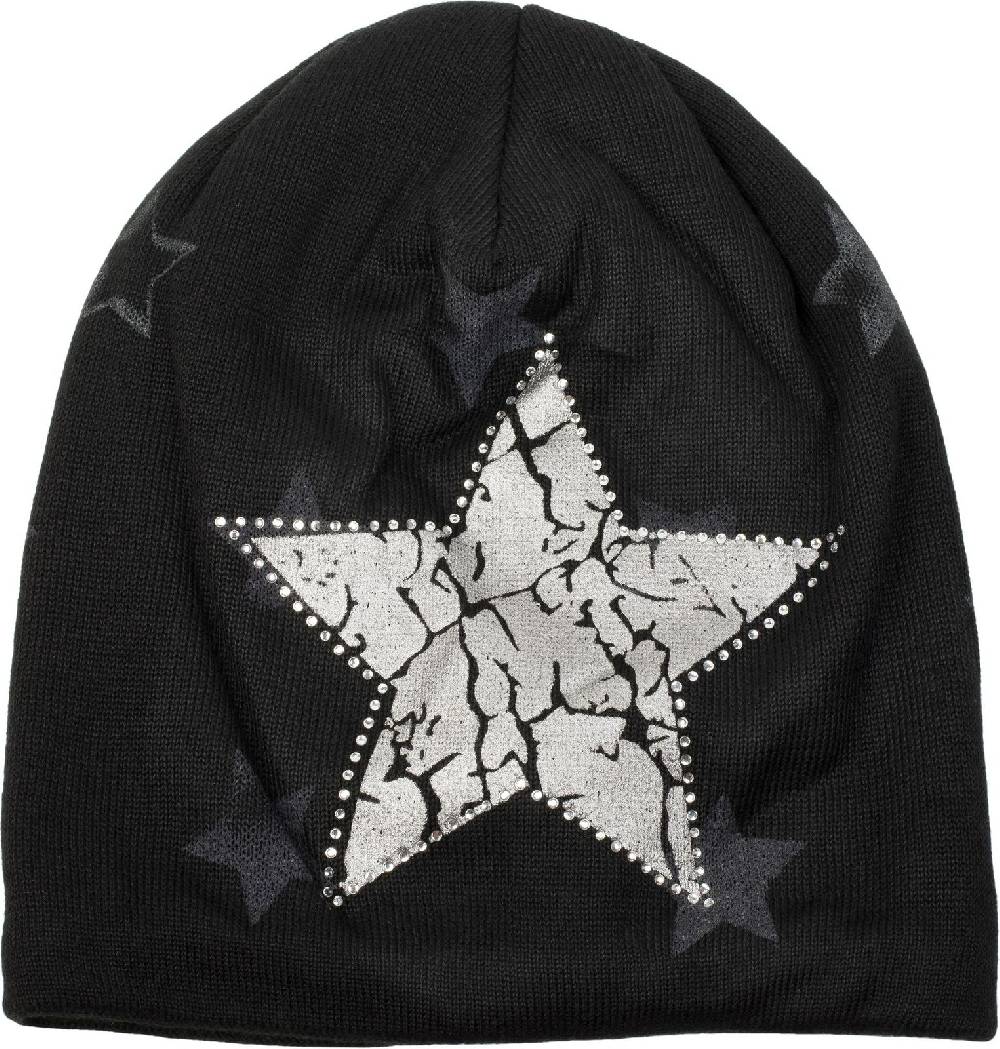 Stylebreaker Feinstrick Beanie mit Sternen und Strass JETZT KAUFEN