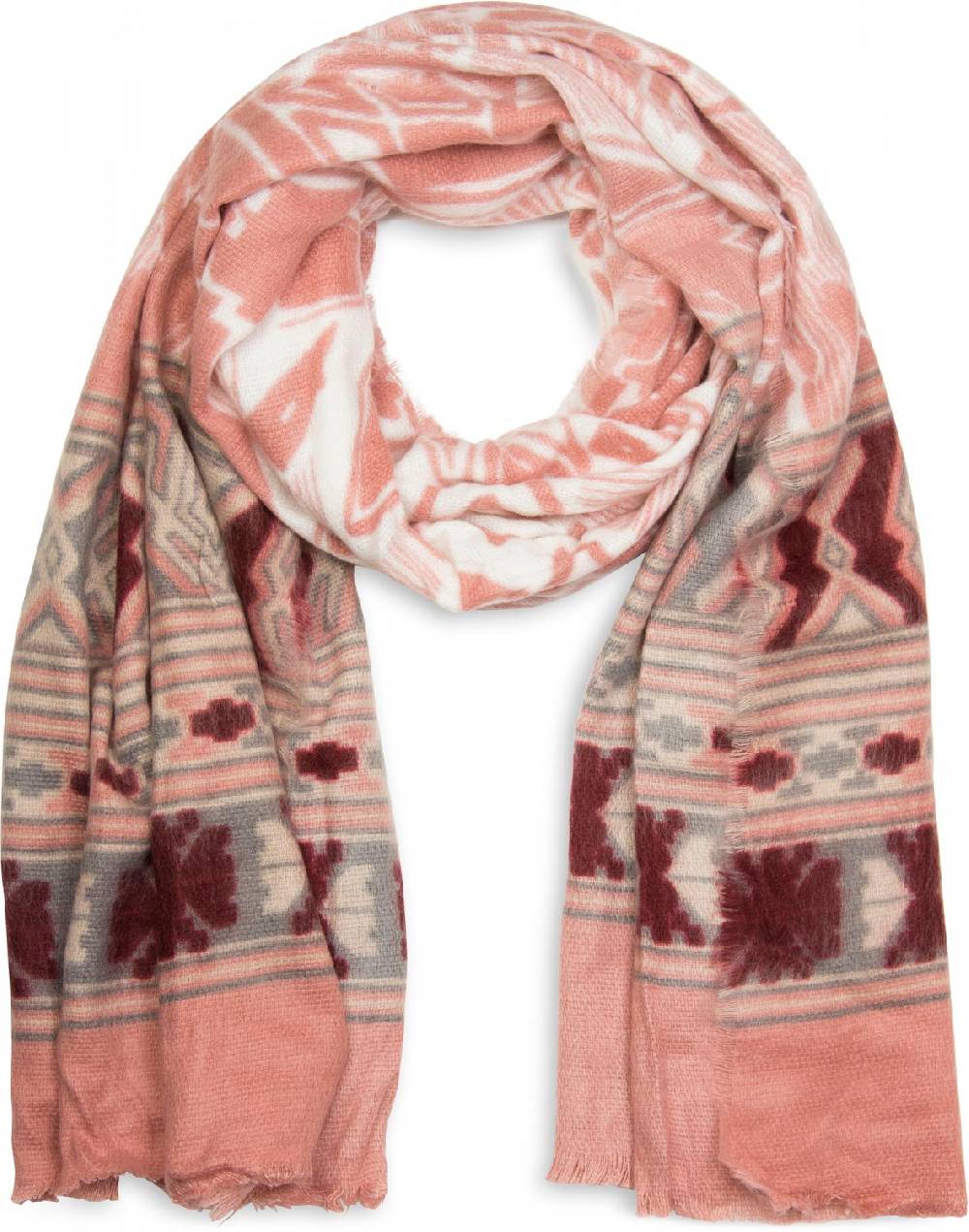 Stylebreaker Breiter Schal mit Azteken Ethno Muster Discount Store für neue Produkte