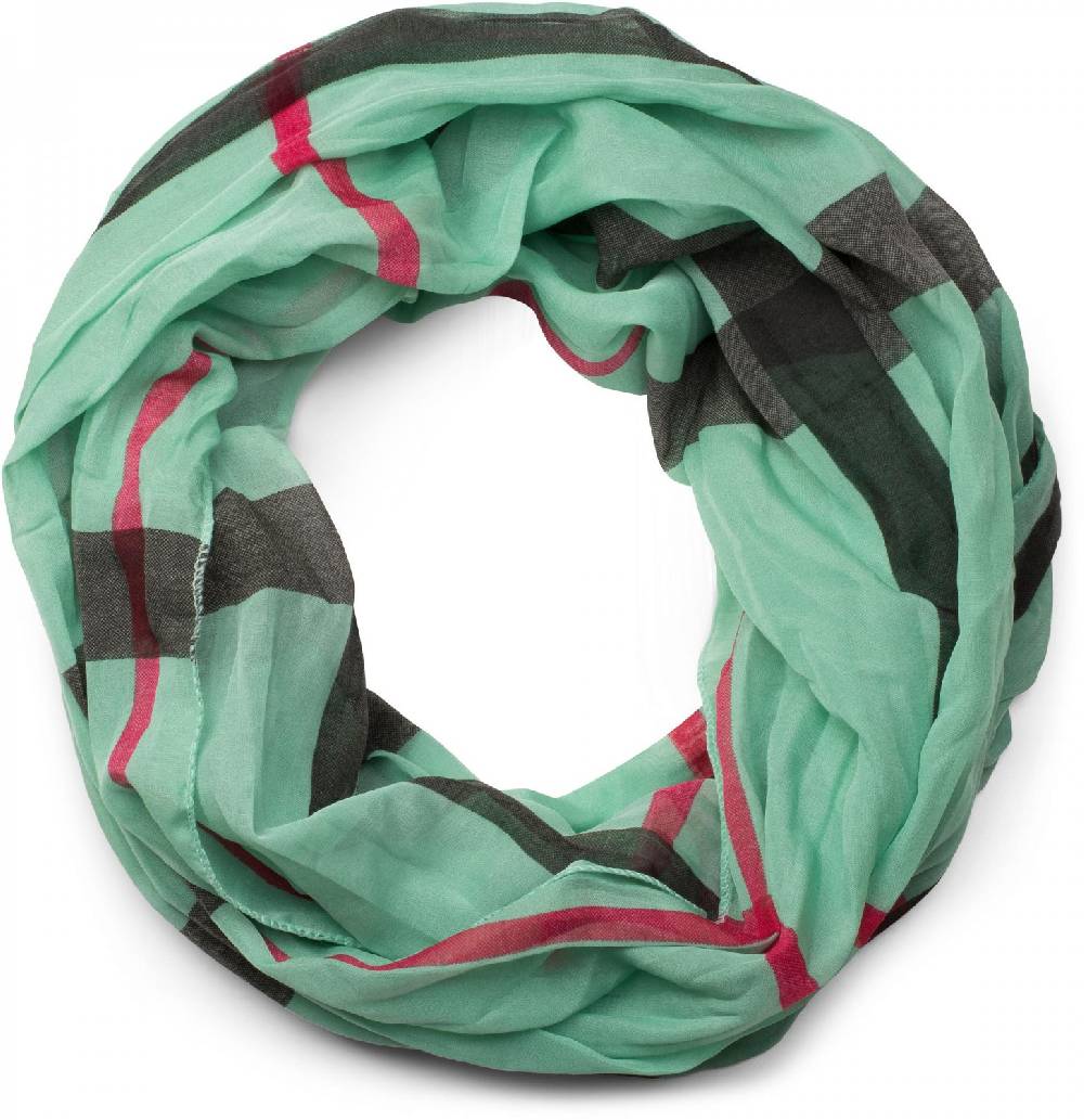 Stylebreaker Seidiger Loop mit Karo Muster zollfrei