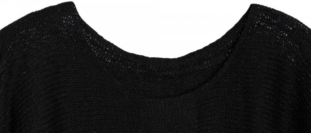 Stylebreaker Strick Poncho mit edlem Schimmer Verkauf