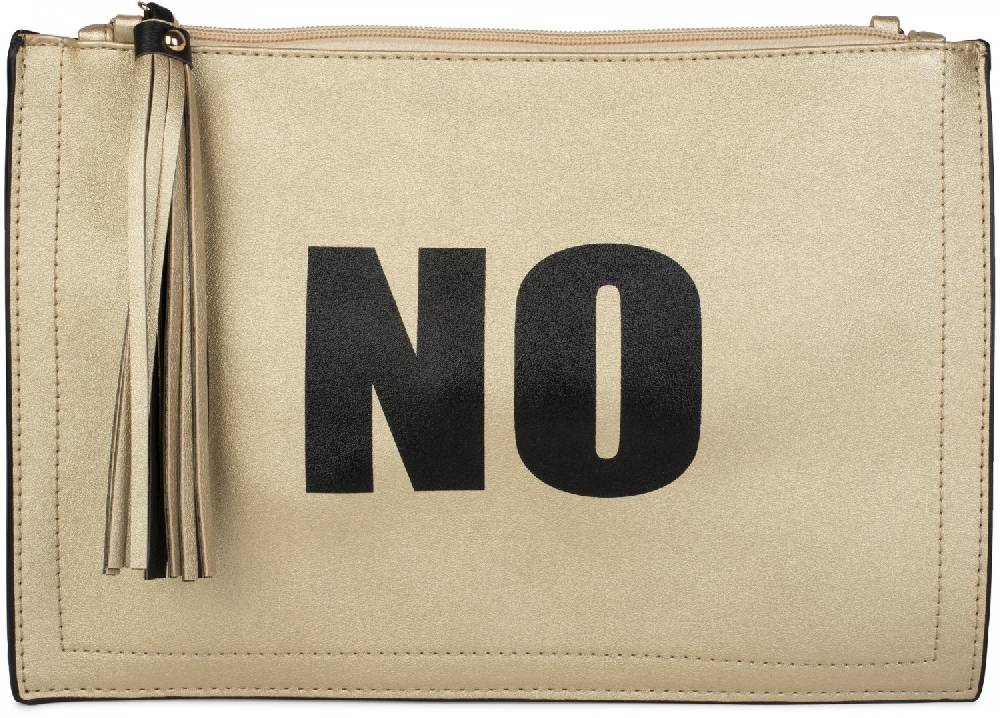 Stylebreaker Clutch mit YES und NO Print Hotsell