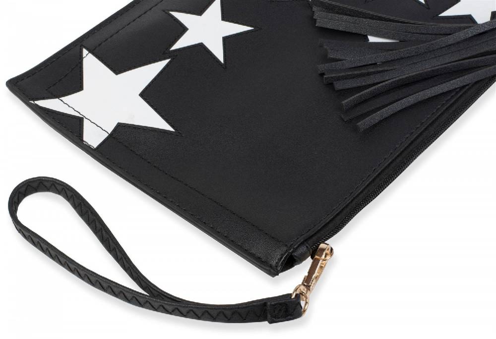 Stylebreaker Clutch mit Sterne Muster Limitierter Zeitrabatt