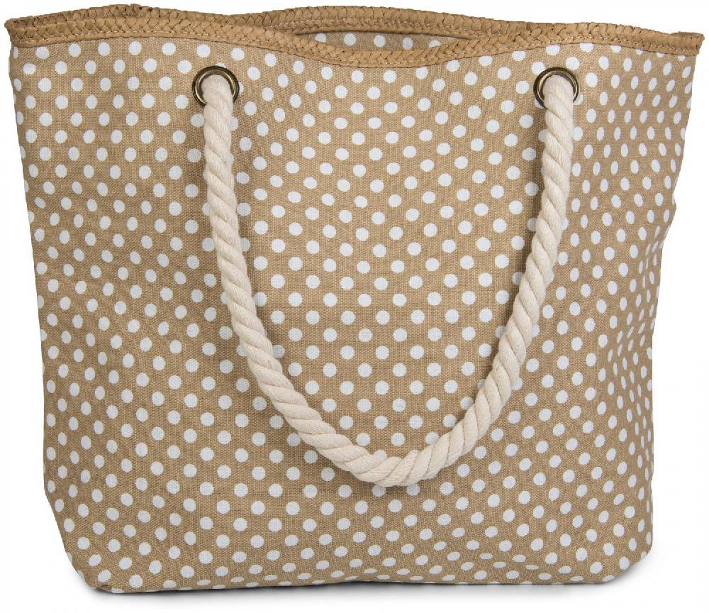 Stylebreaker Strandtasche mit Punkte Muster Rabatt