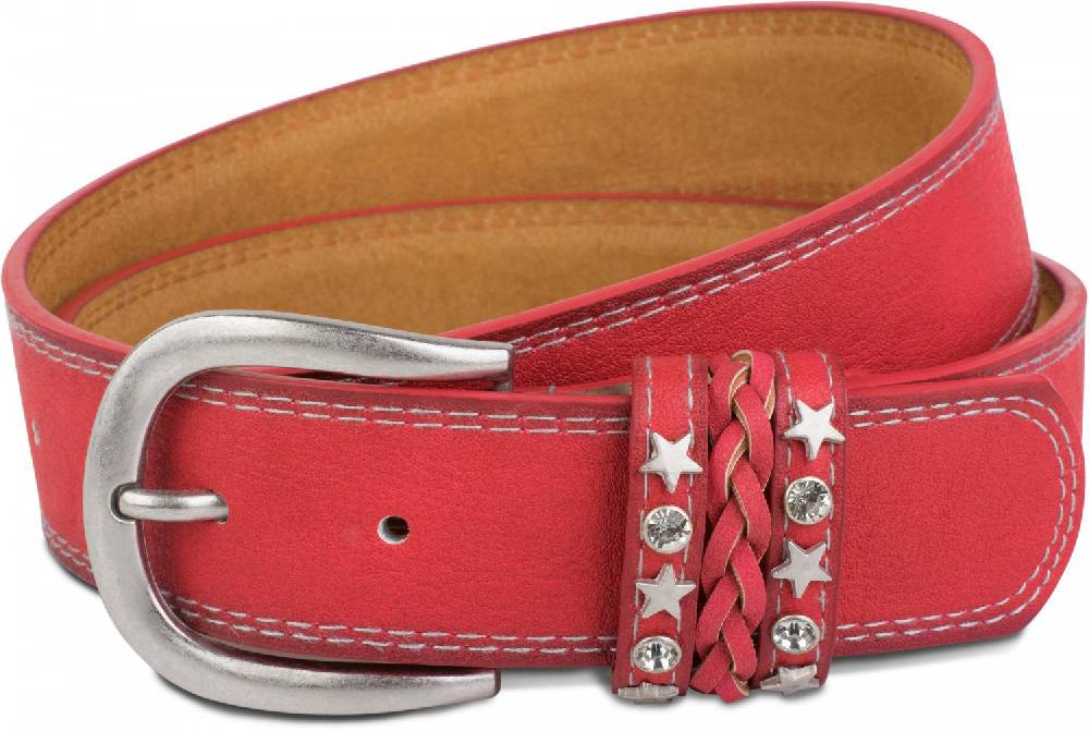 Stylebreaker Gürtel mit Schmuckband an der Schließe Versandkostenfrei