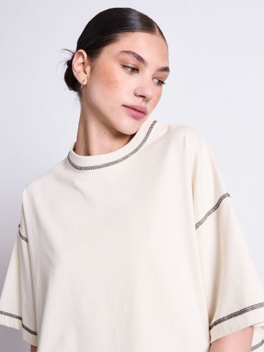 glore JAN 'N JUNE Cropped Boxy T-Shirt Blomst Online Outlet