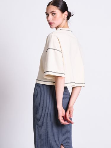 glore JAN 'N JUNE Cropped Boxy T-Shirt Blomst Online Outlet