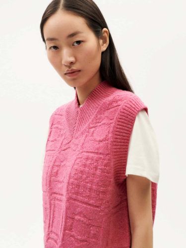 glore Thinking MU Links Mica Knitted Vest Neueste Stile