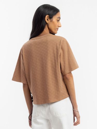 glore ROTHOLZ Cropped Tonal Check T-Shirt Blitzverkäufe