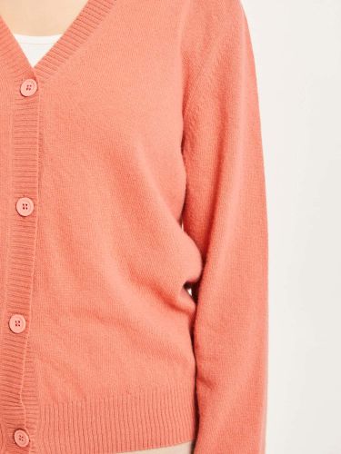 glore Knowledge Cotton Apparel LOTUS Lambswool V-Neck Cardigan Sonderangebot