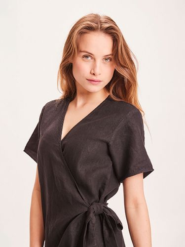 glore Knowledge Cotton Apparel ORCHID linen wrap dress Vatertagsangebot