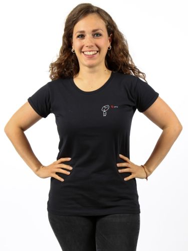 glore Kipepeo Clothing Damen T-Shirt Love You Schwarz Outlet