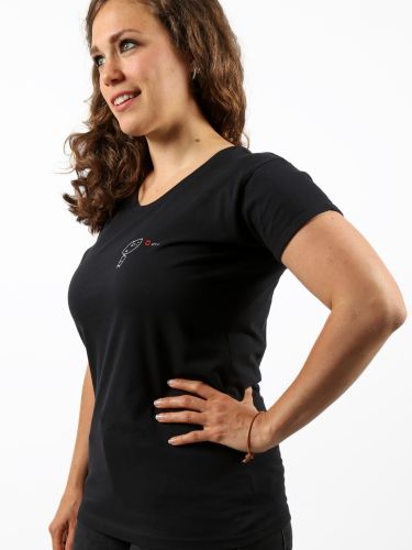 glore Kipepeo Clothing Damen T-Shirt Love You Schwarz Outlet