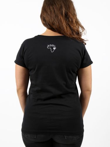 glore Kipepeo Clothing Damen T-Shirt Love You Schwarz Outlet
