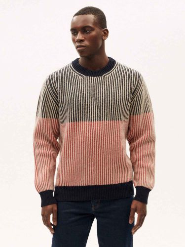 glore Thinking MU Stripes Guiu Knitted Sweater Hotsell