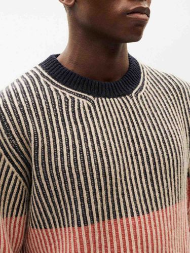 glore Thinking MU Stripes Guiu Knitted Sweater Hotsell