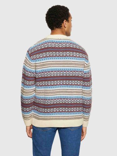 glore Knowledge Cotton Apparel Knitted Fair Isle Crew Neck Limitierter Zeitrabatt