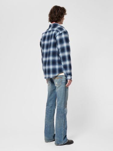 glore Nudie Jeans Glenn Padded Shadow Check Shirt Sonderangebot