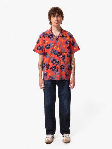 glore Nudie Jeans Arthur Flower Hawaii Shirt Online Outlet