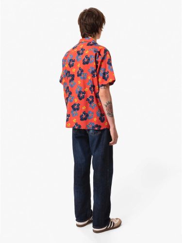 glore Nudie Jeans Arthur Flower Hawaii Shirt Online Outlet