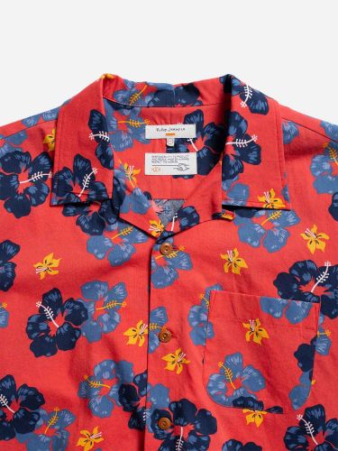 glore Nudie Jeans Arthur Flower Hawaii Shirt Online Outlet