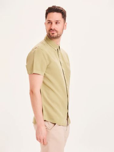 glore Knowledge Cotton Apparel LARCH Tencel garment dyed SS custom fit shirt im Angebot