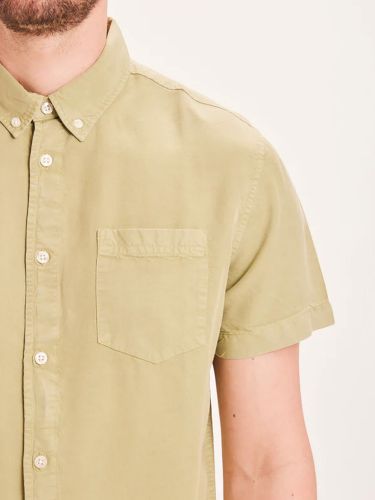 glore Knowledge Cotton Apparel LARCH Tencel garment dyed SS custom fit shirt im Angebot