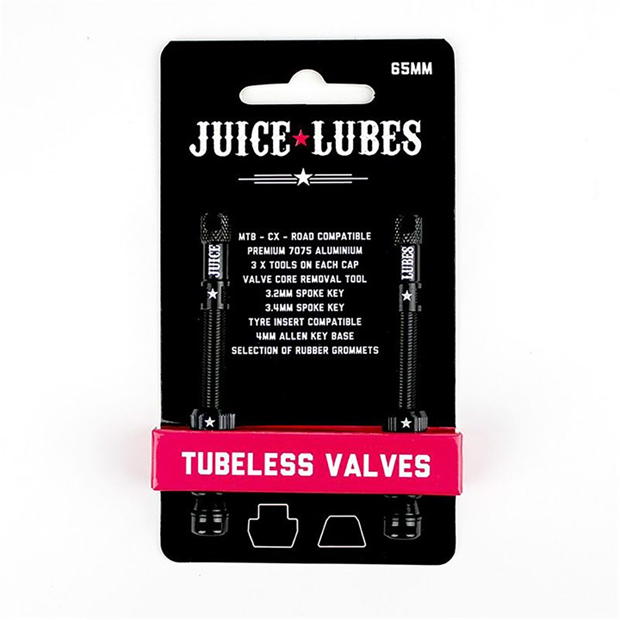 Juice Lubes Tubeless Valves 65mm Black