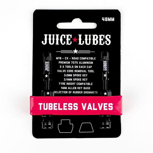 Juice Lubes Tubeless Valves 48mm Black