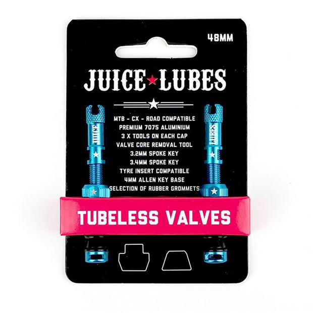 Juice Lubes Tubeless Valves 48mm Teal