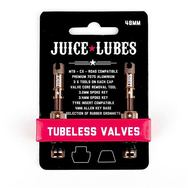Juice Lubes Tubeless Valves 48mm Copper